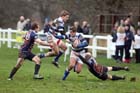 Tynedale's Jack Harrison attempts to break throught the Old Albanians defence. Photo: David T. Hewitson/Sports for All Pics